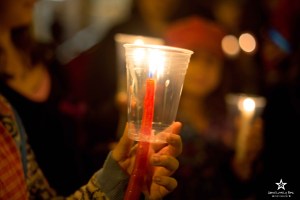 Candles shined bright for Hailey on the night of Candlelight Vigil March